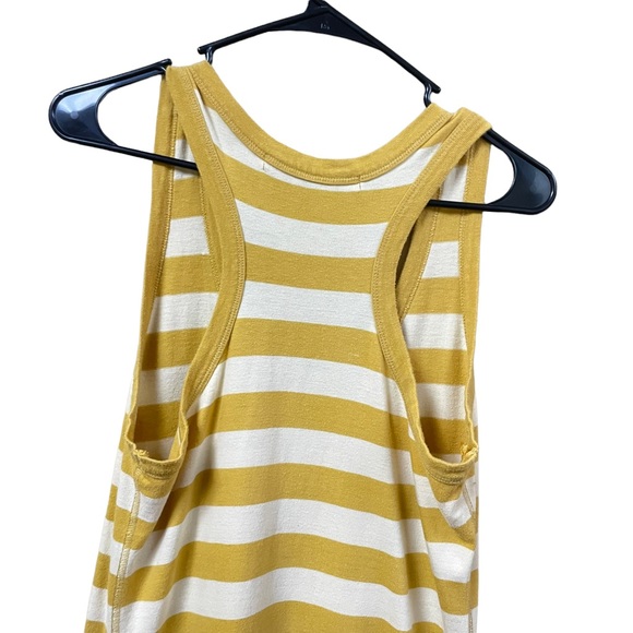 Michael Stars Yellow White Striped Midi Length Dress Size XS - Picture 8 of 10